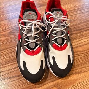 Nike Air Max 270 React in Red, Black, and White
